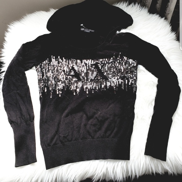 Black long sleeve knit  top - Picture 1 of 2